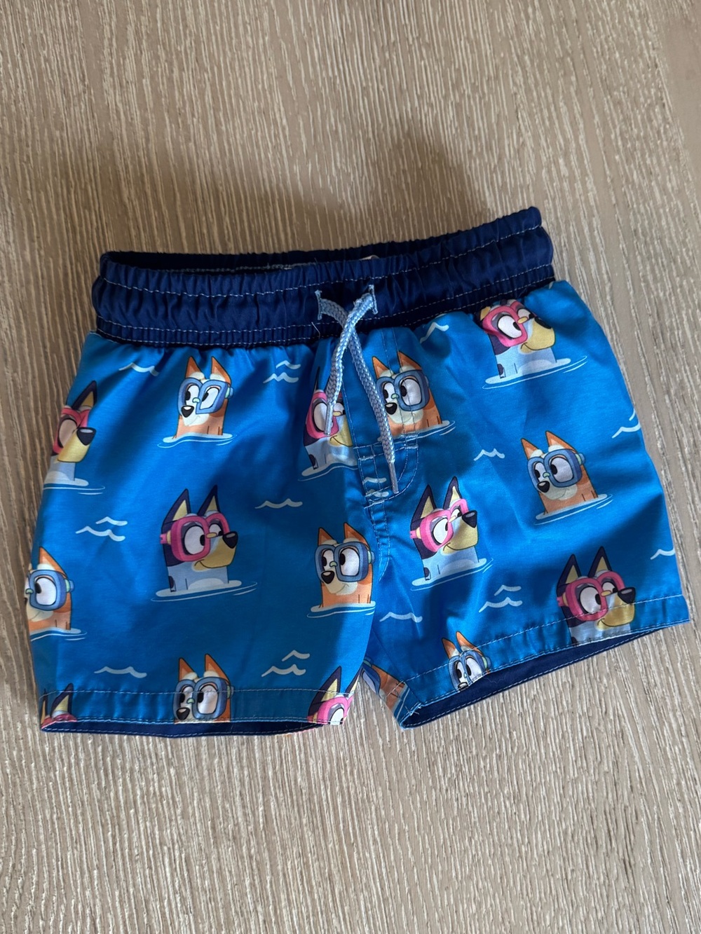 Bluey Toddler Blue Swim Trunks, 2T